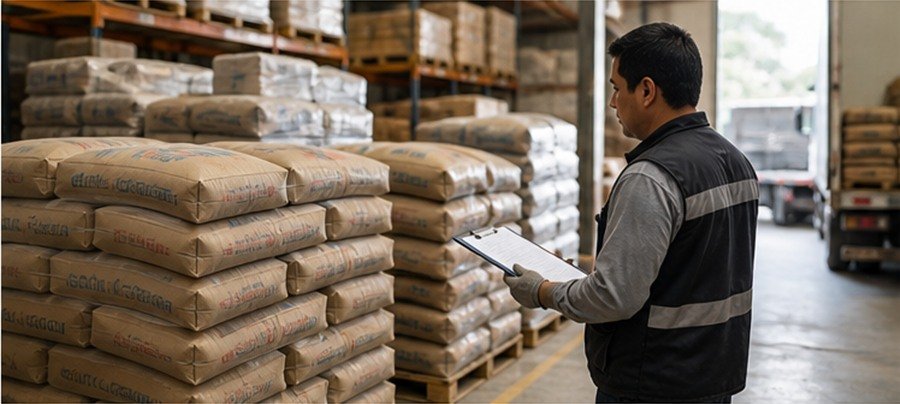 Bolsas de cemento y agregados para construcción
